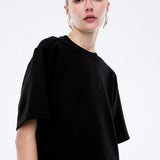 ENA PELLY - Alessa Relaxed Soft Jersey Tee - Black