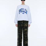 ENA PELLY - Anniversary Sweatshirt - White Marle / Blue
