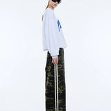 ENA PELLY - Anniversary Sweatshirt - White Marle / Blue