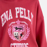 ENA PELLY - Brooke Oversized Hoodie - Poppy Red