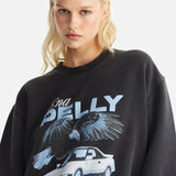 ENA PELLY - Lola Oversized Sweater Drift - Vintage Black