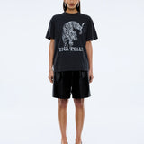ENA PELLY - Crawling Leopard Tee - Vintage Black
