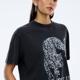 ENA PELLY - Crawling Leopard Tee - Vintage Black