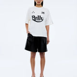 ENA PELLY - Racing Pelly Swoop Tee - Vintage White