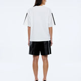 ENA PELLY - Racing Pelly Swoop Tee - Vintage White