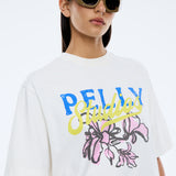 ENA PELLY - Pelly Floral Tee - Vintage White