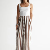 ELKA COLLECTIVE - Lumi Pant - Chocolate Stripe