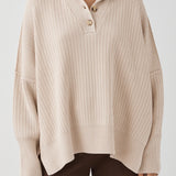 ARCAA - Margo Button Up Sweater - Sand