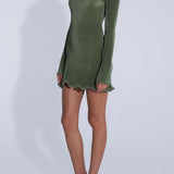 L'IDEE - Silencio Long Sleeve Mini - Moss