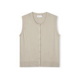 ARCAA - Finley Button Up Vest - Taupe