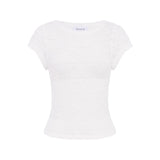 ROWIE - Galo Lace Tee - Bone
