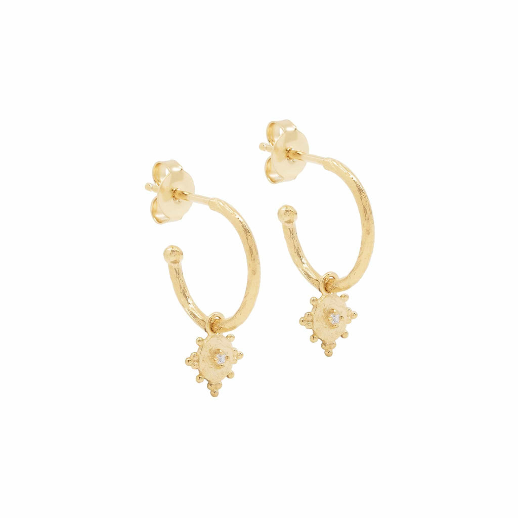 By Charlotte - Be Present Hoops - 18K Gold Vermeil