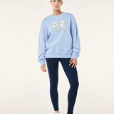 P.E NATION - Heads Up boucle Sweat - Dusty Blue