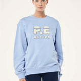 P.E NATION - Heads Up boucle Sweat - Dusty Blue