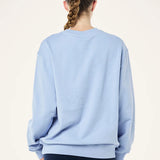 P.E NATION - Heads Up boucle Sweat - Dusty Blue