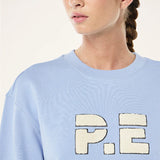 P.E NATION - Heads Up boucle Sweat - Dusty Blue