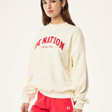P.E NATION - Heritage Sweat - Whisper White
