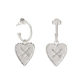 MURKANI - Modern Heirloom - Heart Earrings | Silver