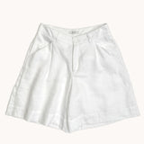 HUT - Tailored Linen Shorts - White
