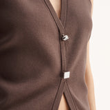 ELKA COLLECTIVE - Lana Knit Vest - Chocolate