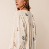 INDI & COLD - Multi Embroidered Shirt - Crudo