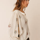 INDI & COLD - Multi Embroidered Shirt - Crudo