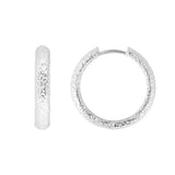 FAIRLEY - Antique Maxi Hoops | Silver