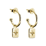 MURKANI - Desert Flower - Rectangle Earrings | Gold
