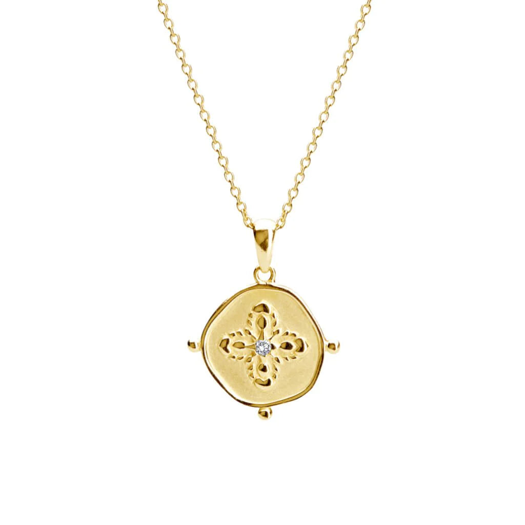 Murkani - Sahara Medallion Necklace - Gold
