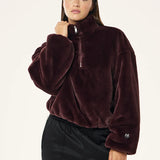 P.E NATION - Monterey Zip Neck - Mahogany