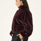P.E NATION - Monterey Zip Neck - Mahogany