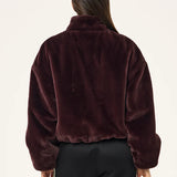P.E NATION - Monterey Zip Neck - Mahogany