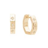 MURKANI - Octagonal Huggies | Gold
