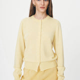 ROWIE - Maeve Merino Knit Cardigan - Lemon