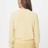 ROWIE - Maeve Merino Knit Cardigan - Lemon