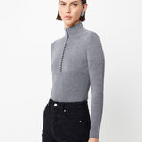 MOSSMAN - Mayfair Long Sleeve Top - Grey
