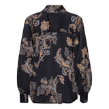 KARMAMIA - Noelle Shirt - Paisley Blue