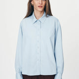 ROWIE - Nola Organic Long Sleeve Shirt - Sky