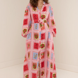 PALM NOOSA - Noddy Dress - Strawberry Stamp