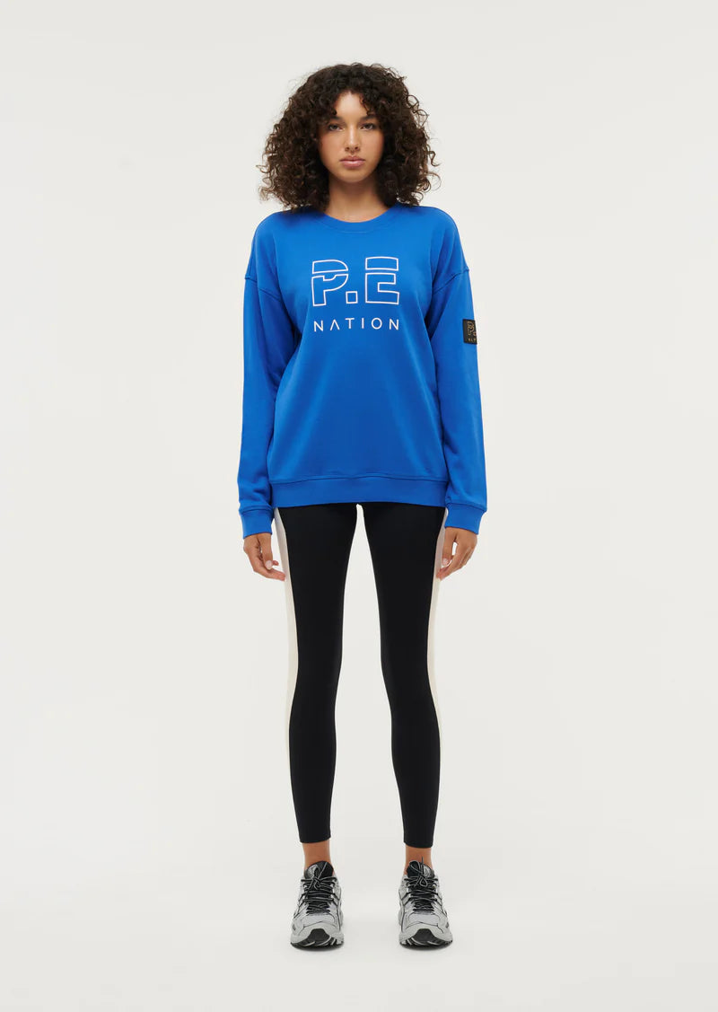 P.E NATION - Heads Up Sweat - Electric Blue