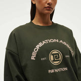P.E NATION - Throwback Sweat - Forest Night