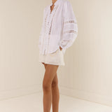 PALM NOOSA - Bella Blouse - White Linen