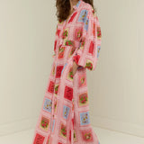 PALM NOOSA - Noddy Dress - Strawberry Stamp