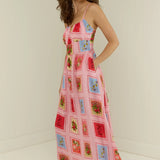 PALM NOOSA - Tulipa Dress - Strawberry Stamp