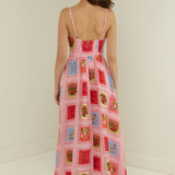 PALM NOOSA - Tulipa Dress - Strawberry Stamp