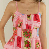 PALM NOOSA - Tulipa Dress - Strawberry Stamp