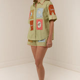 PALM NOOSA - Maya Shirt - Maya Tile