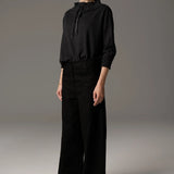 POL CLOTHING - Beech Drawcord Knit - Charcoal