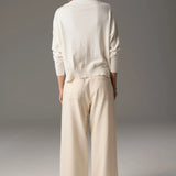 POL CLOTHING - Beech Drawcord Knit - Ivory