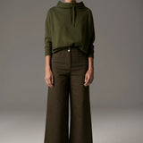 POL CLOTHING - Beech Drawcord Knit - Khaki
